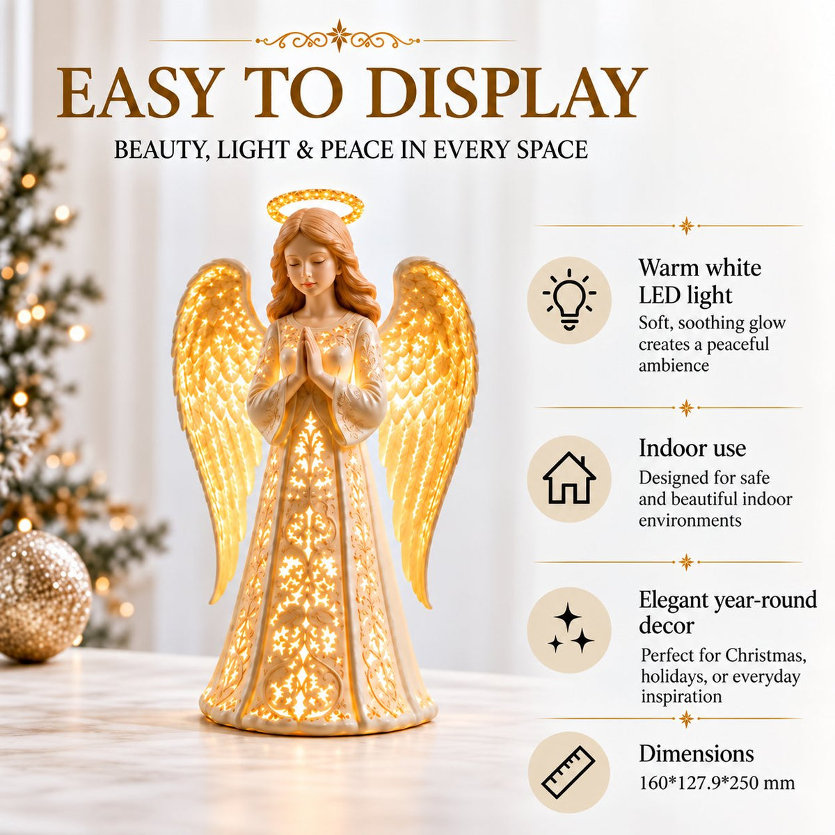 ✨ Engel-Weihnachtsschutzlicht – ein Symbol für Hoffnung, Liebe und Schutz