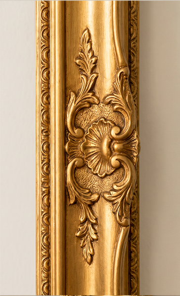 Refinished mirror frame edge