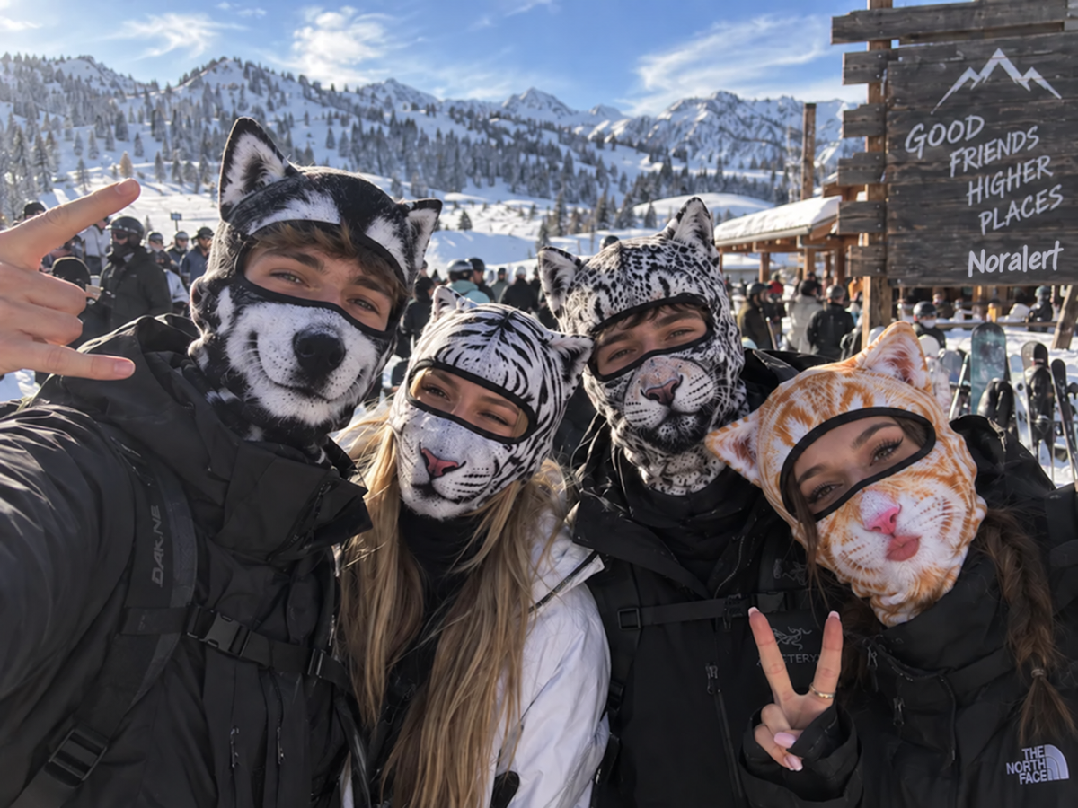 3d cat ski balaclavaanimal face