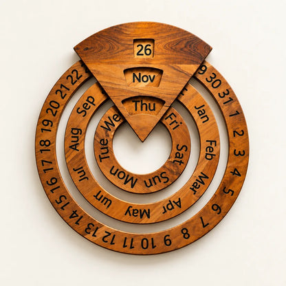 📅Perpetual calendar, wooden perpetual calendar