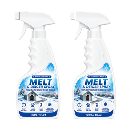 Outdoor De-Icing & Snow Melting Spray – pet-safe, dissolves frost on contact. Clear steps, walkways & patios fast