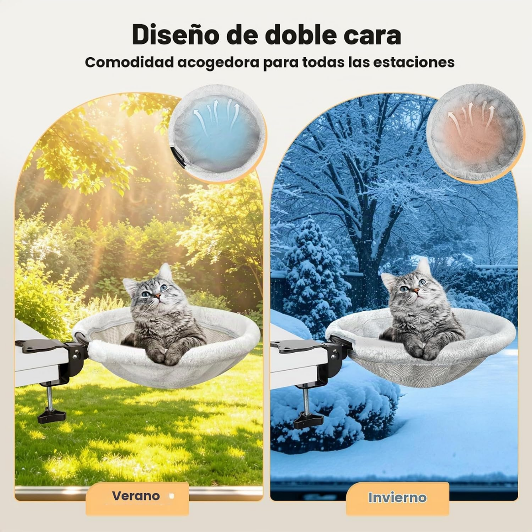 Foldable Cat Desk Bed – Hanging Cozy Bed for Cats