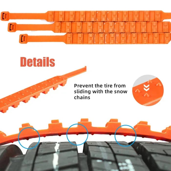 🔥2026 Winter Hot Sale🔥Universal Reusable Anti-skid PE Tire Chains