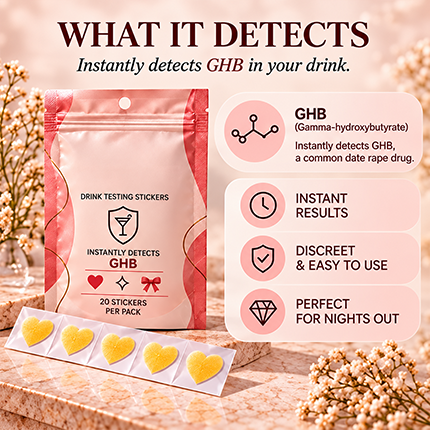 Discreet GHB Drink Test Stickers