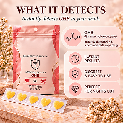 Discreet GHB Drink Test Stickers
