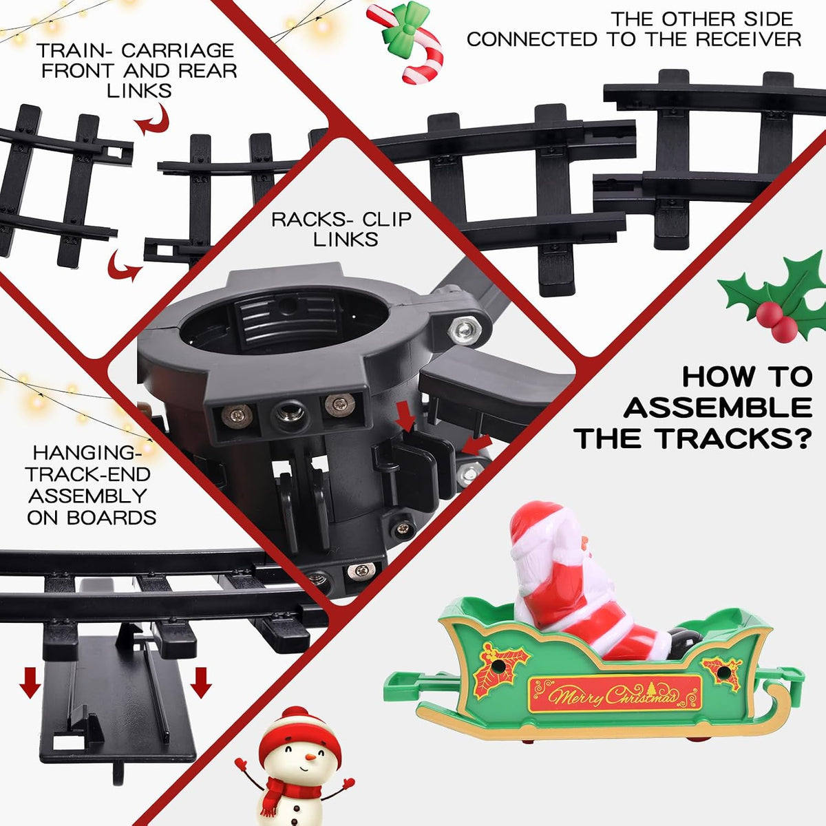 🎄 Magical Christmas Tree Train Set – Moving Train with Lights, Sounds & Steam for a Holiday Tree That Comes to Life