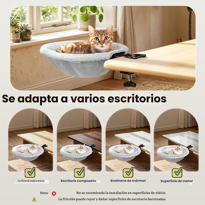 Foldable Cat Desk Bed – Hanging Cozy Bed for Cats