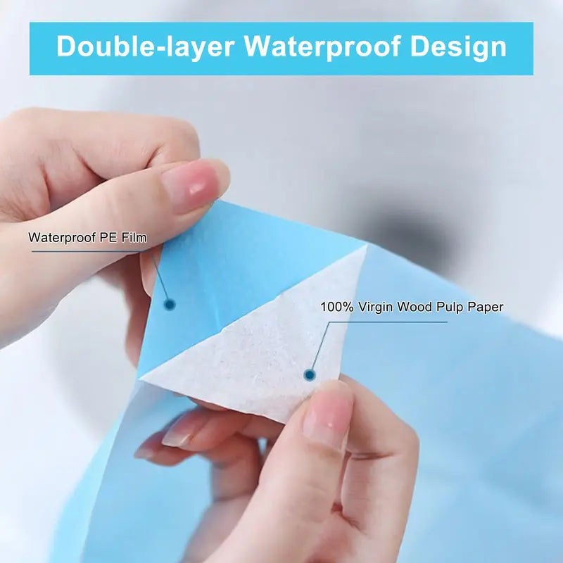 10 Packs Tear-Free Toilet Seat Covers Disposable for Adults and Kids