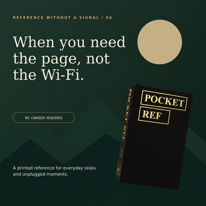 Pocket Ref 4th Edition | 150-Page Portable Reference Book