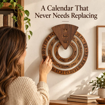 📅Perpetual calendar, wooden perpetual calendar
