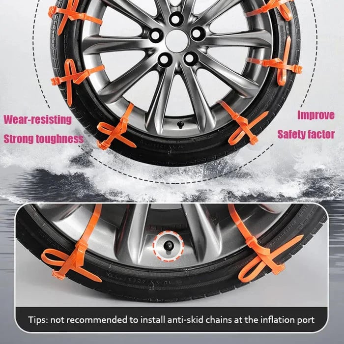 🔥2026 Winter Hot Sale🔥Universal Reusable Anti-skid PE Tire Chains