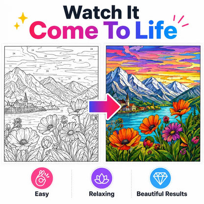 Adult Paint by Numbers Art Craft Kit