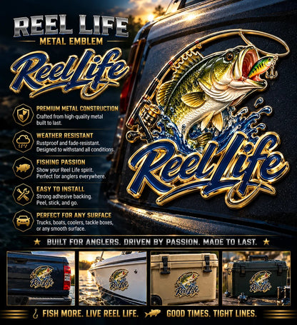 🎣Reel Life Bass Fishing Car Emblem