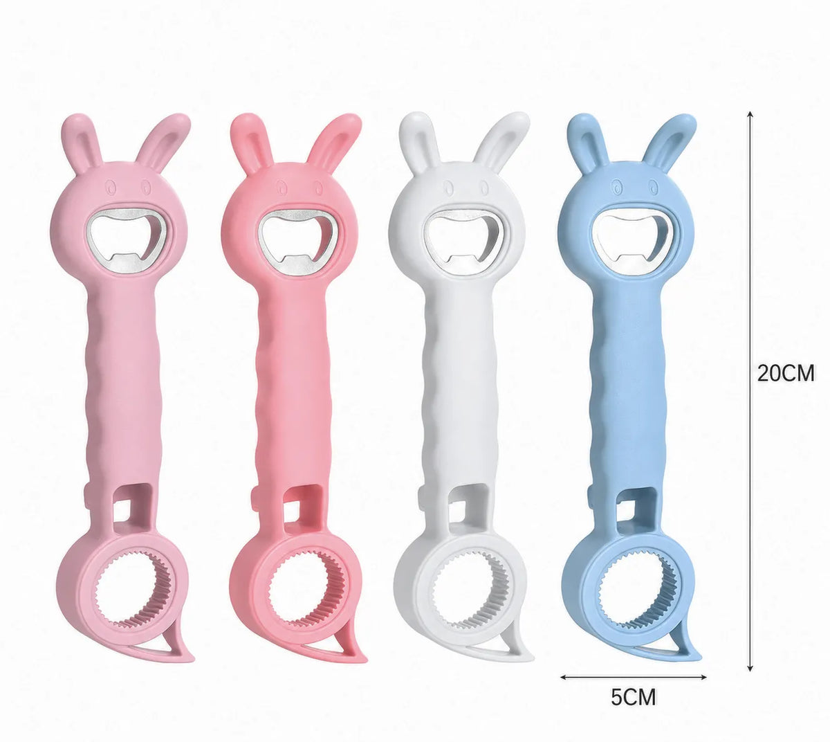👍Highly Recommended🔥4-in-1 Multi-Function Bunny-Shaped Bottle & Jar Opener
