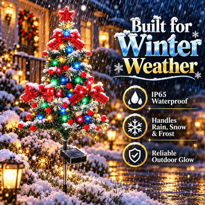 🔥Solar Cedar Christmas Tree Lights | Festive Outdoor Holiday Decor