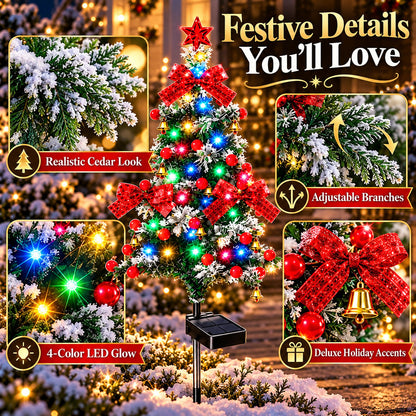 🔥Solar Cedar Christmas Tree Lights | Festive Outdoor Holiday Decor