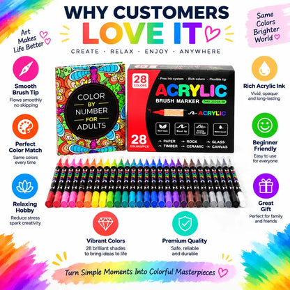 Adult Paint by Numbers Art Craft Kit