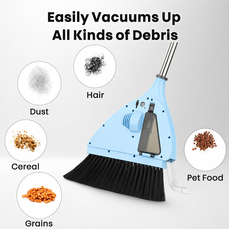 2-in-1 Cordless Electric Broom Vacuum with 20,000 RPM Motor
