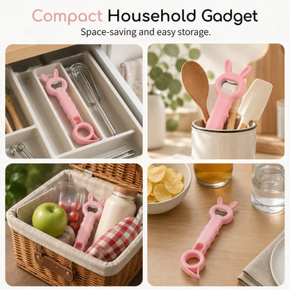 👍Highly Recommended🔥4-in-1 Multi-Function Bunny-Shaped Bottle & Jar Opener