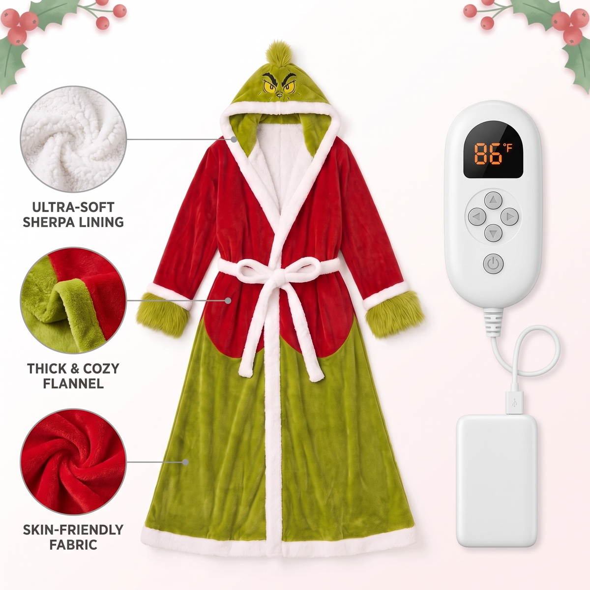 NorAlert Heated Robe