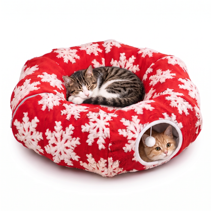 Christmas Tree Cat Tunnel