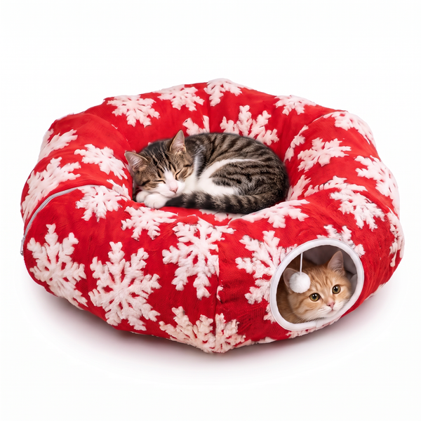 Christmas Tree Cat Tunnel