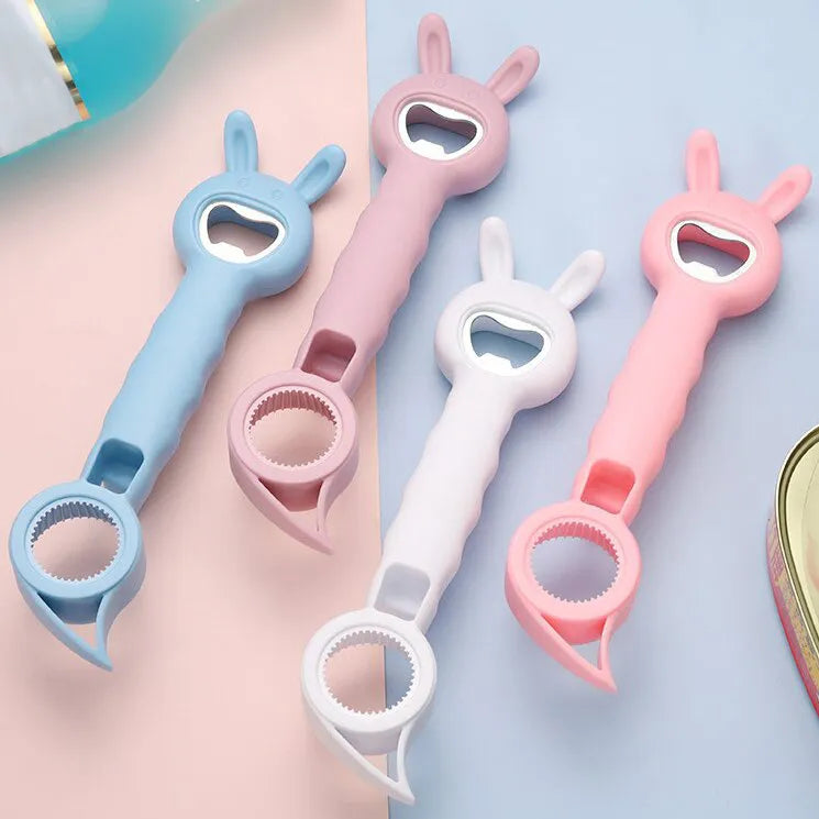 👍Highly Recommended🔥4-in-1 Multi-Function Bunny-Shaped Bottle & Jar Opener
