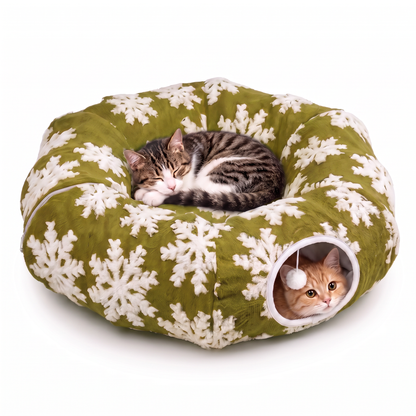 Christmas Tree Cat Tunnel