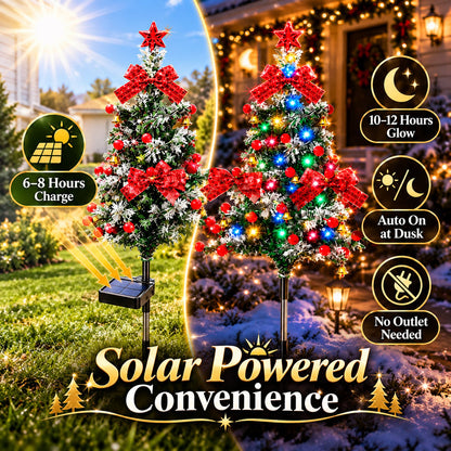 🔥Solar Cedar Christmas Tree Lights | Festive Outdoor Holiday Decor