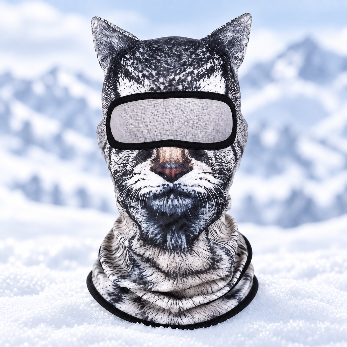 3d cat ski balaclavaanimal face