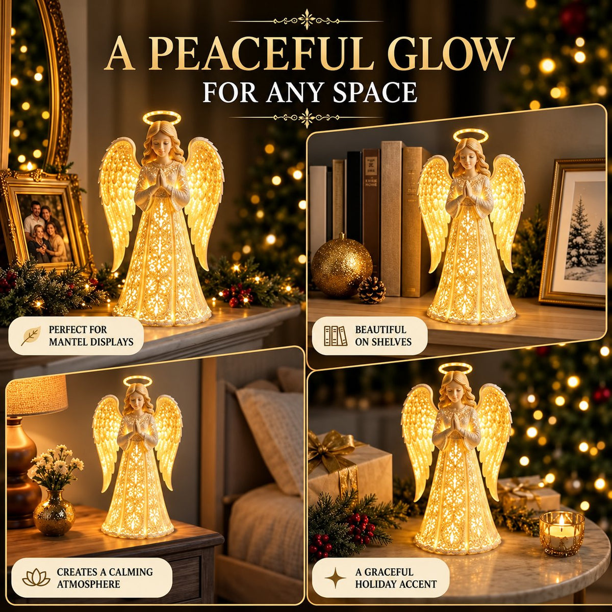 ✨ Engel-Weihnachtsschutzlicht – ein Symbol für Hoffnung, Liebe und Schutz