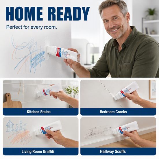 Waterproof Wall Repair Paste with Integrated Small Roller Brush – NorAlert