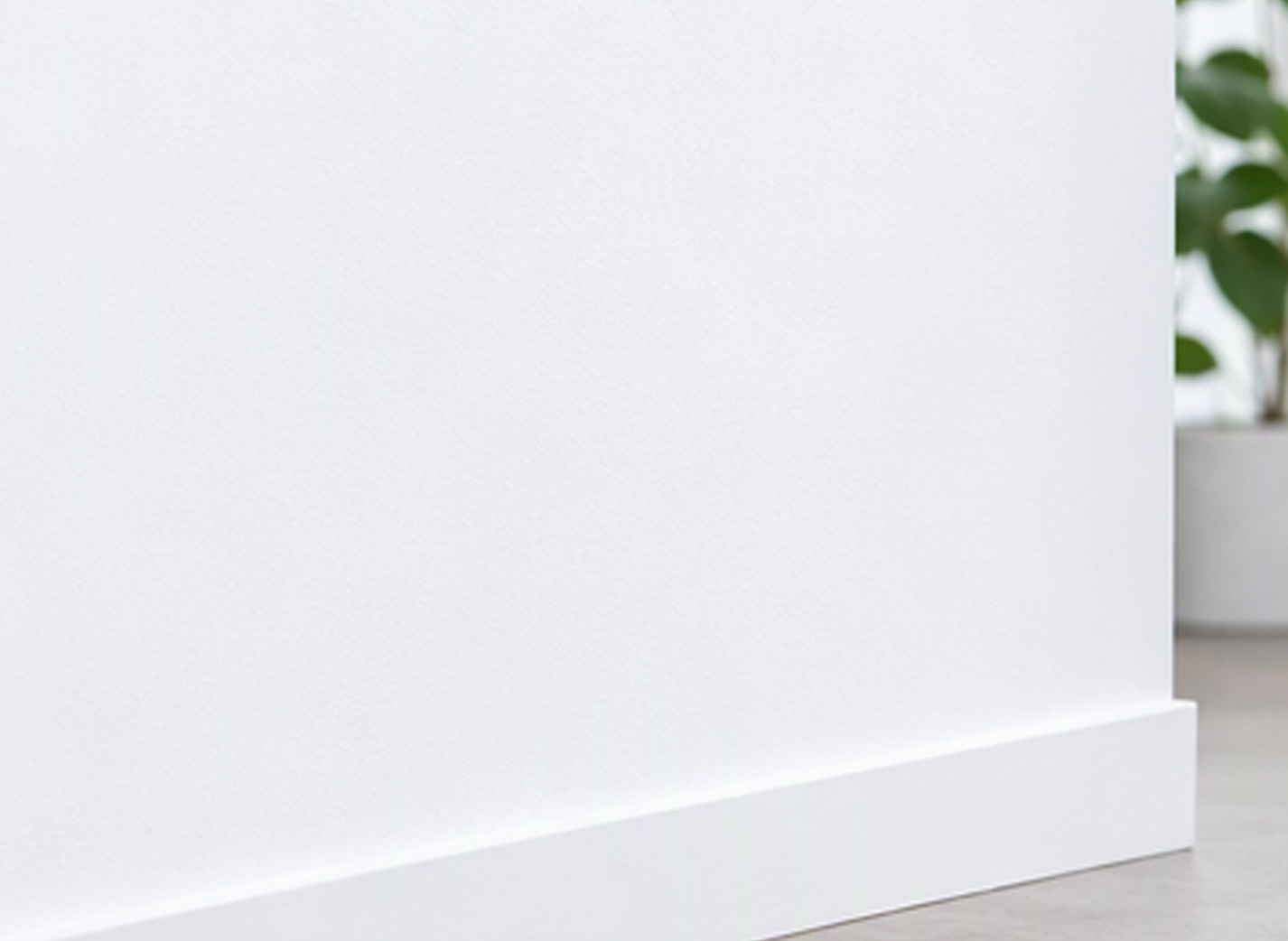 Long-lasting wall finish detail