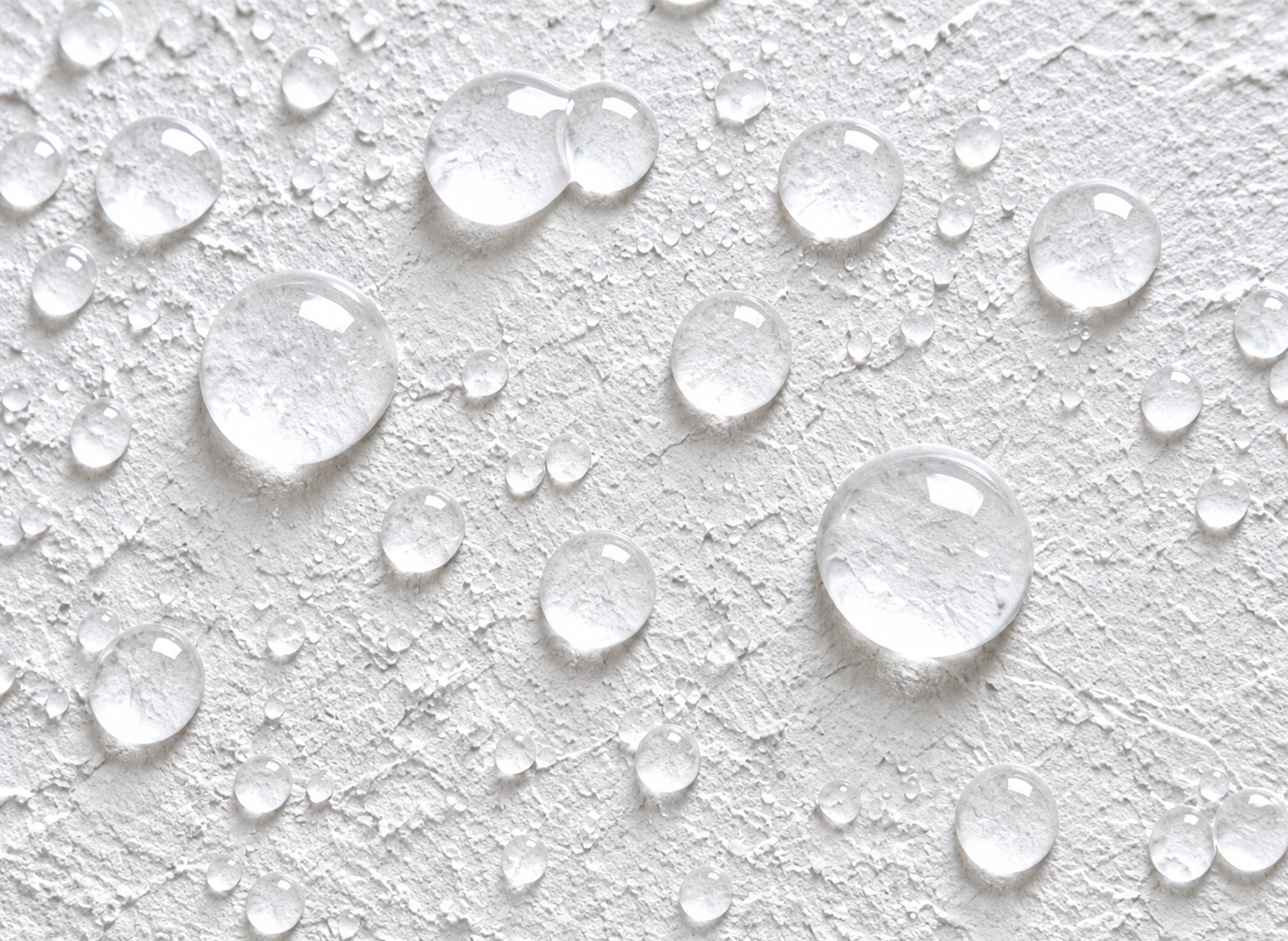 Water-resistant wall finish detail